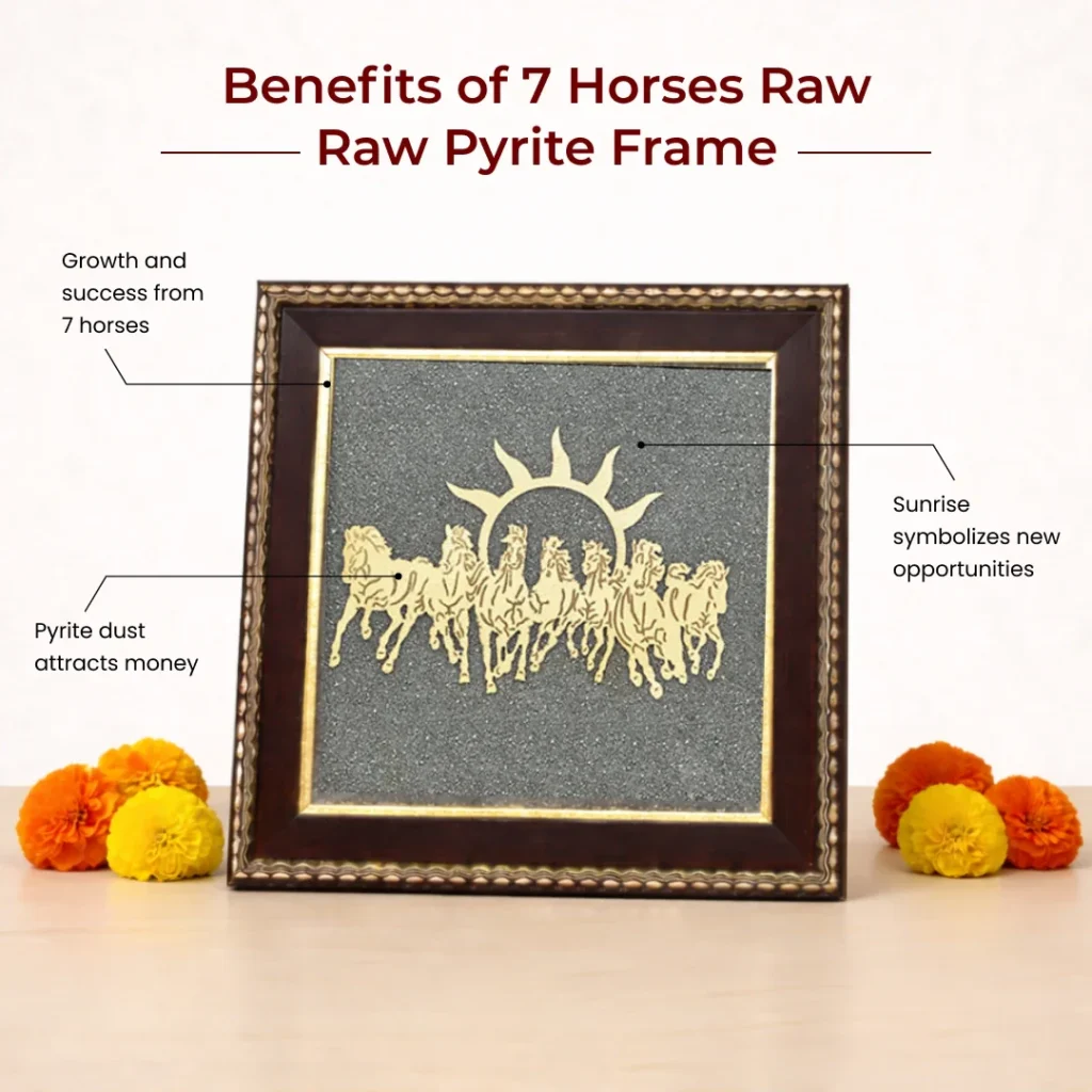7 horses raw pyrite frame benefits