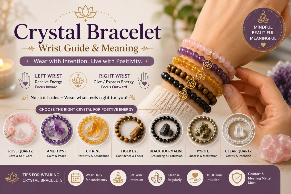 crystal bracelets for positive energy