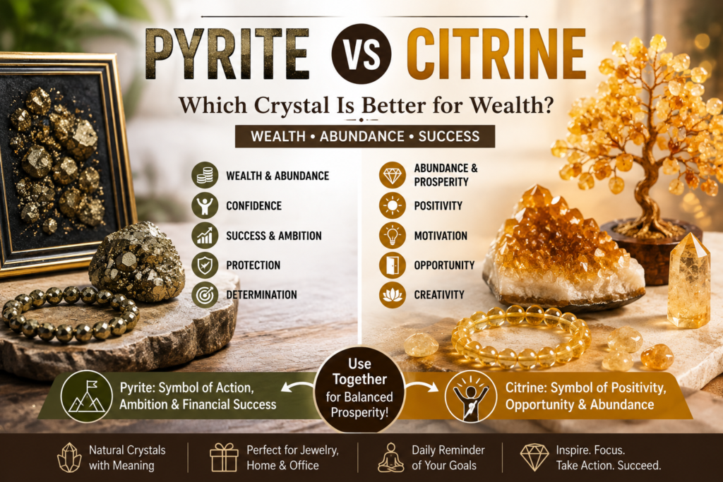 Pyrite vs Citrine