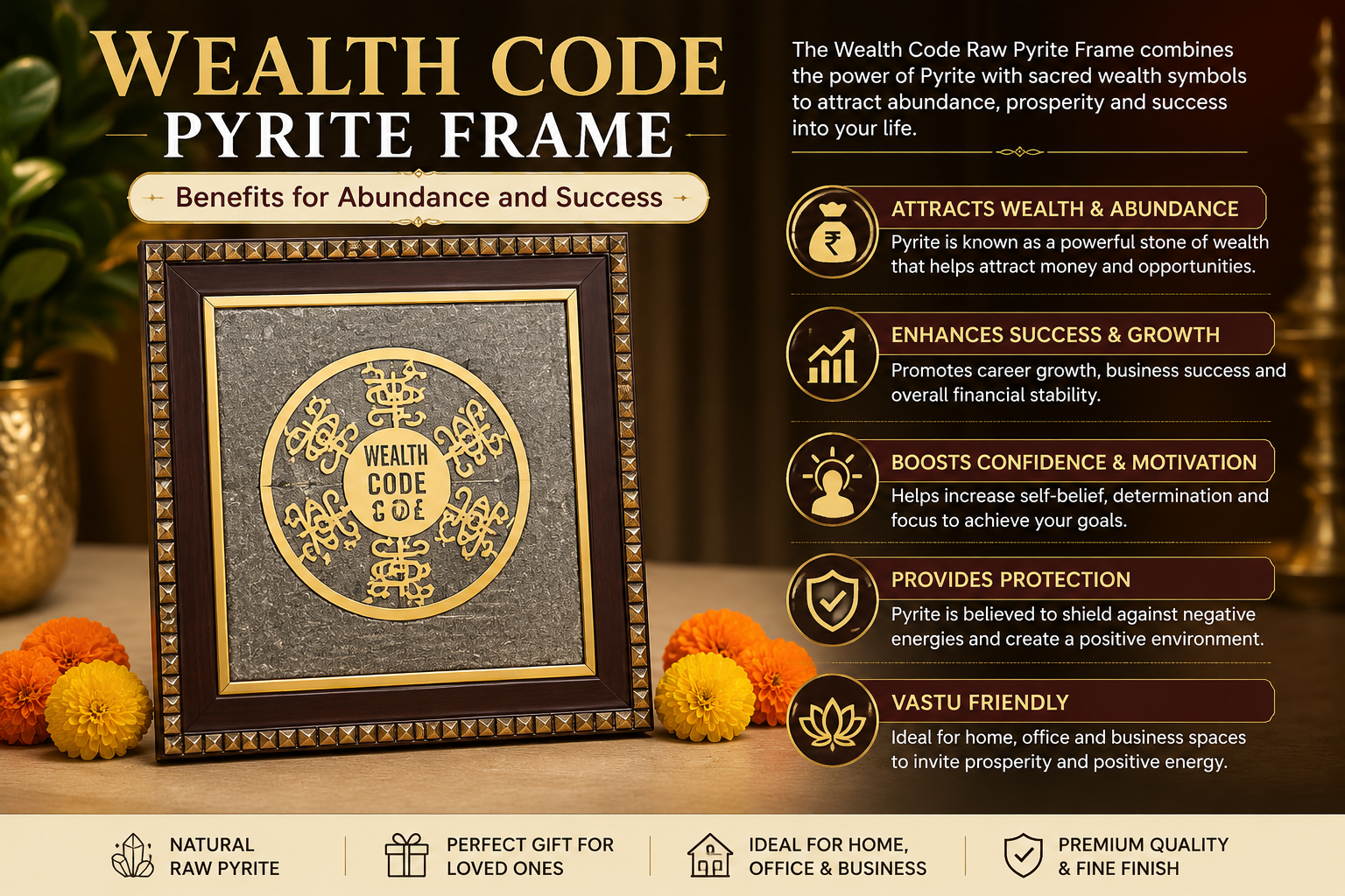 Wealth Code Pyrite Frame